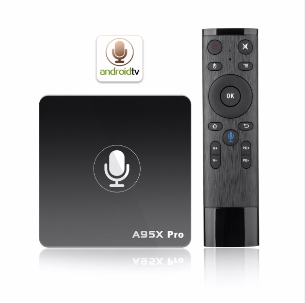 A95X+ Google Voice Control smart TV Box Android 7.1 Amlogic S905W Quad Core 2G 16G ROM Wifi 4K Streaming set top box pk M8S pro