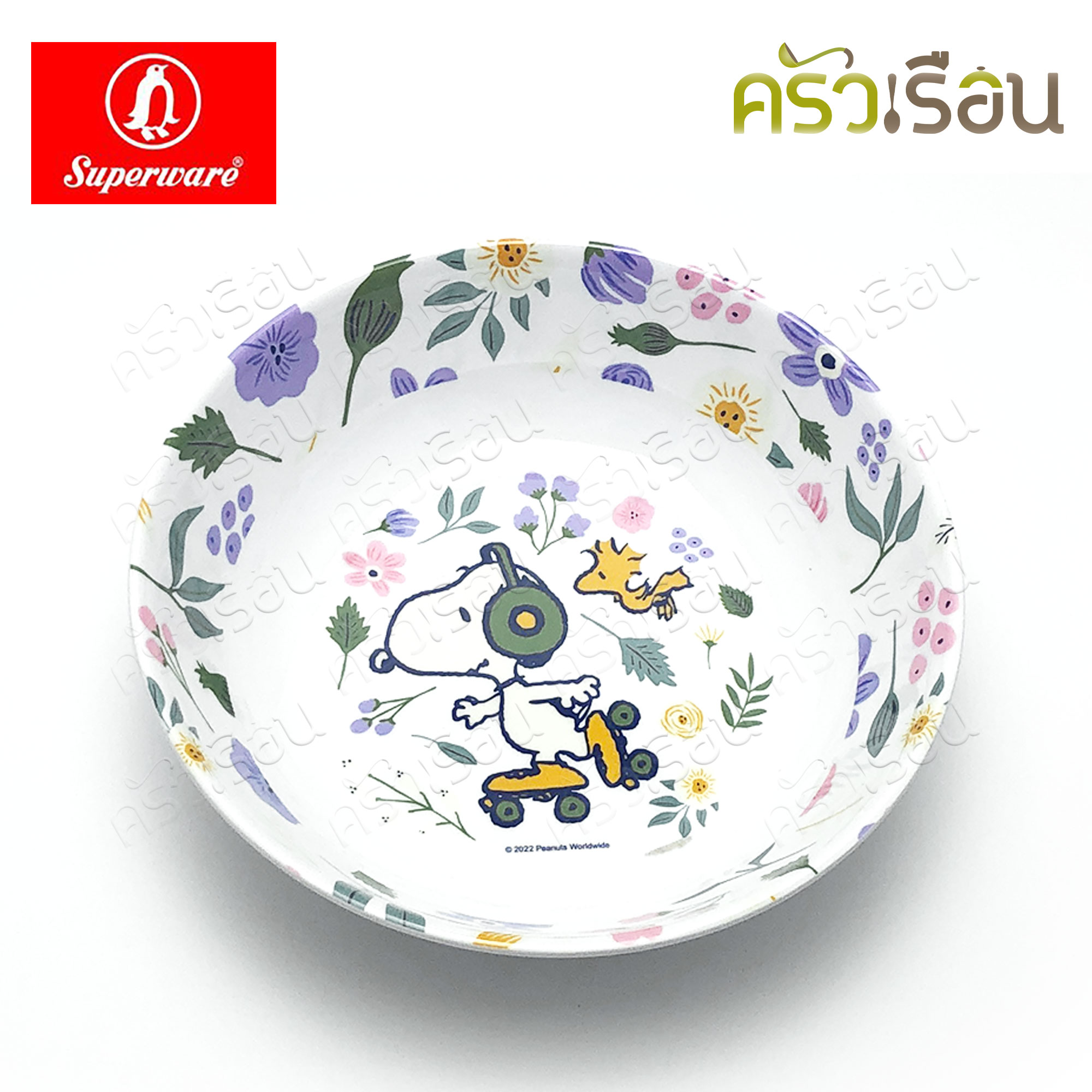 Superware ลาย SNOOPY BLOSSOM B429-7.5 ชามแกง 7.5" เมลามีน