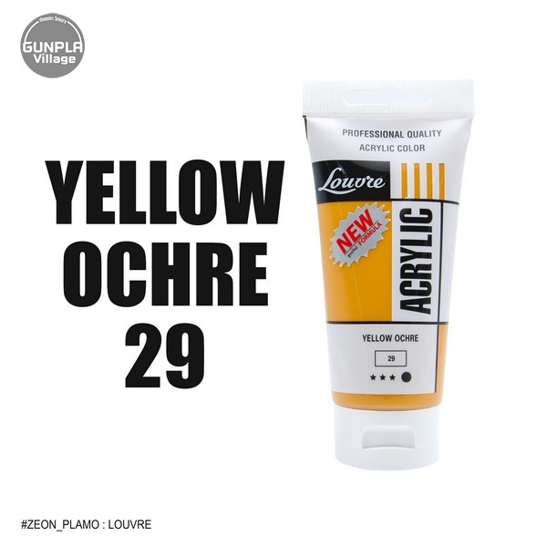 Louvre Acrylic 029 Yellow Ochre 80 ml LOUVRE 8851596080295