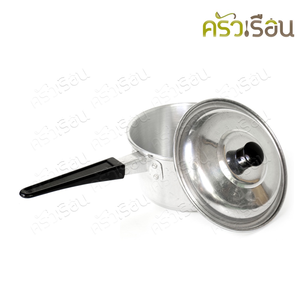 ตราร่ม หม้อด้าม อลูมิเนียม ราคาต่อใบ ตามขนาดที่เลือก หม้อ หม้อโจ๊ก หม้ออุ่น หม้อหาง หม้อต้ม