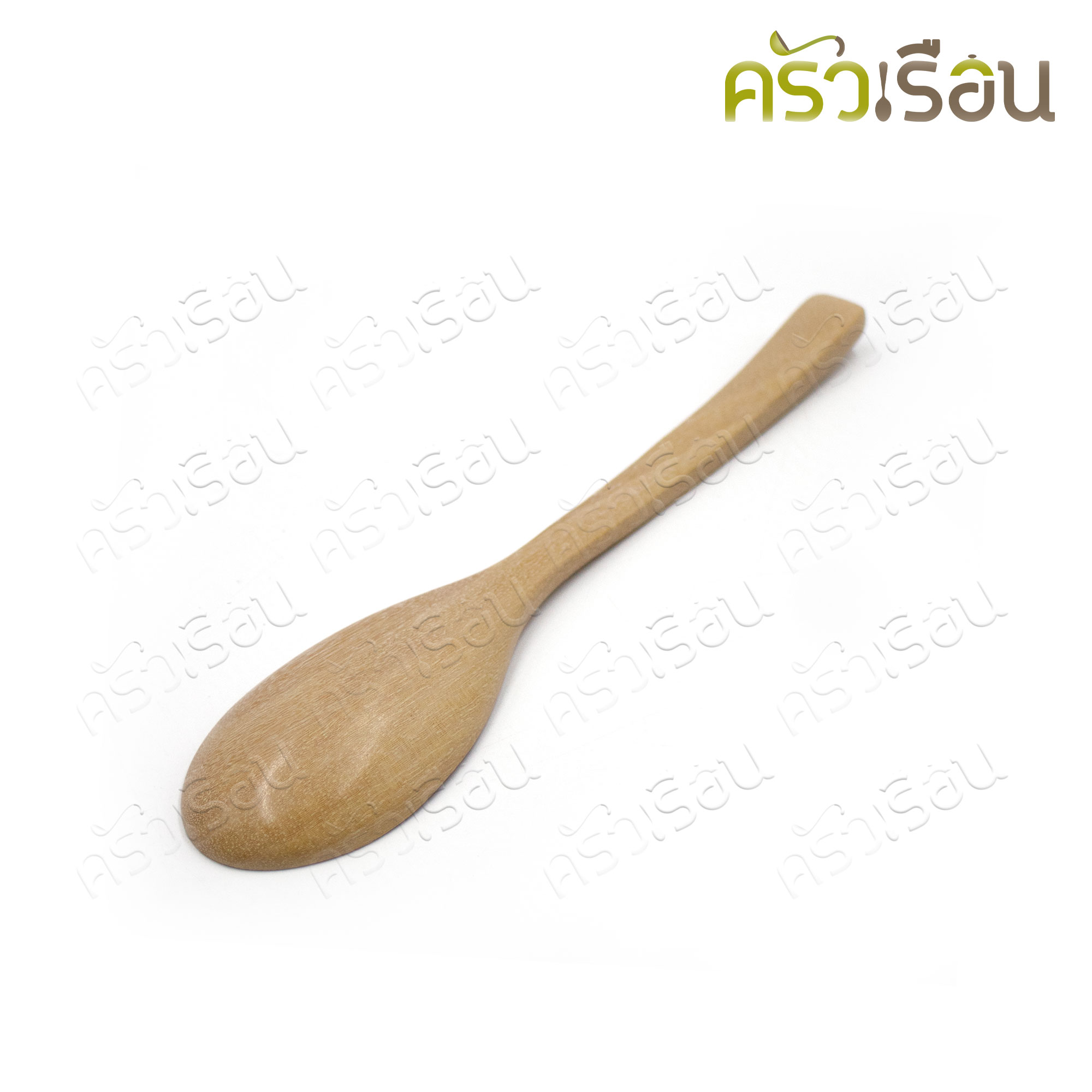 CMG Wooden soup spoon, oval scoop, cut end, 4 x 20 cm.