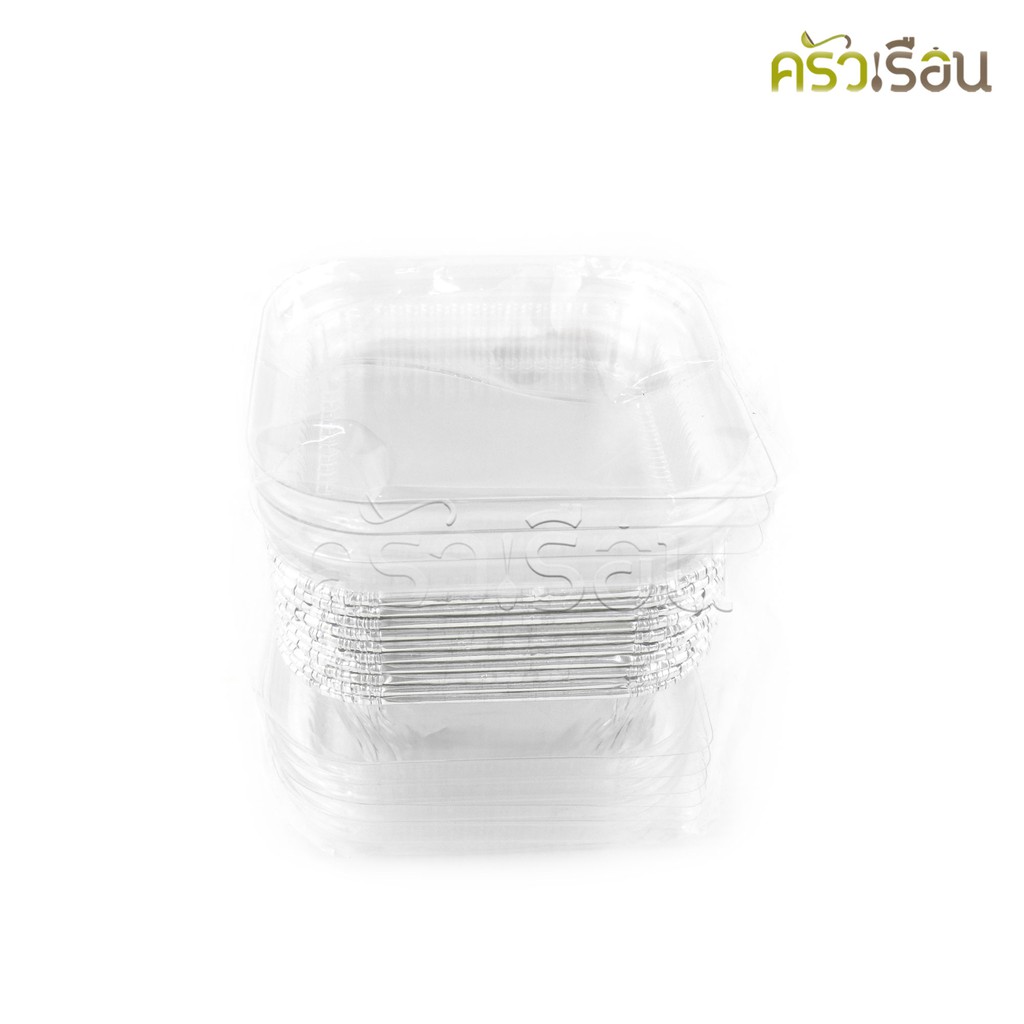 SS 4001 ถาดฟอยล์เหลี่ยม จตุรัส สีเงิน + ฝา 10 ชุด ความจุ 90 ml. ขนาด 76 x 52 x 30 ซม. S&S ใกล้เคียง 4330