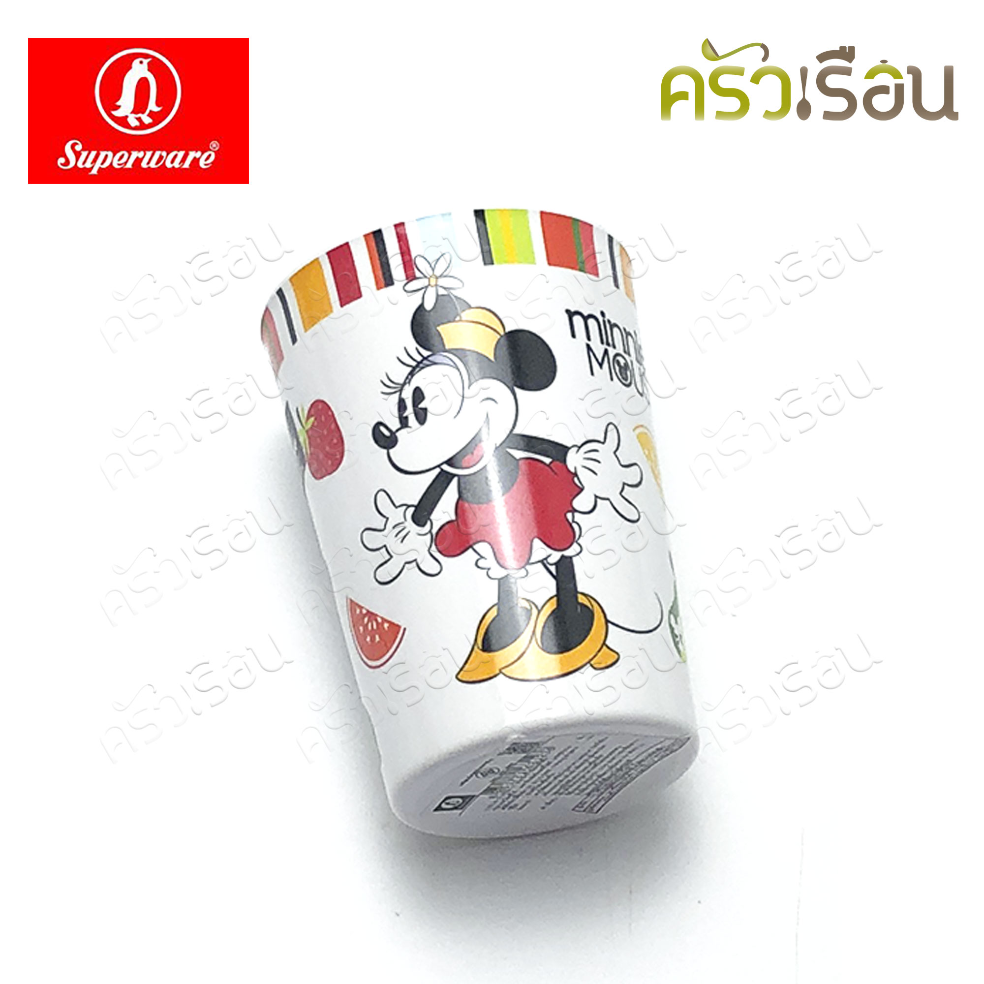 Superware ลาย Mickey Summer Fun มิกกี้ ซัมเมอร์ฟัน [ ราคาต่อชิ้น ] จาน หรือ ชาม หรือ ช้อนส้อม หรือ แก้วน้ำ เมลามีน