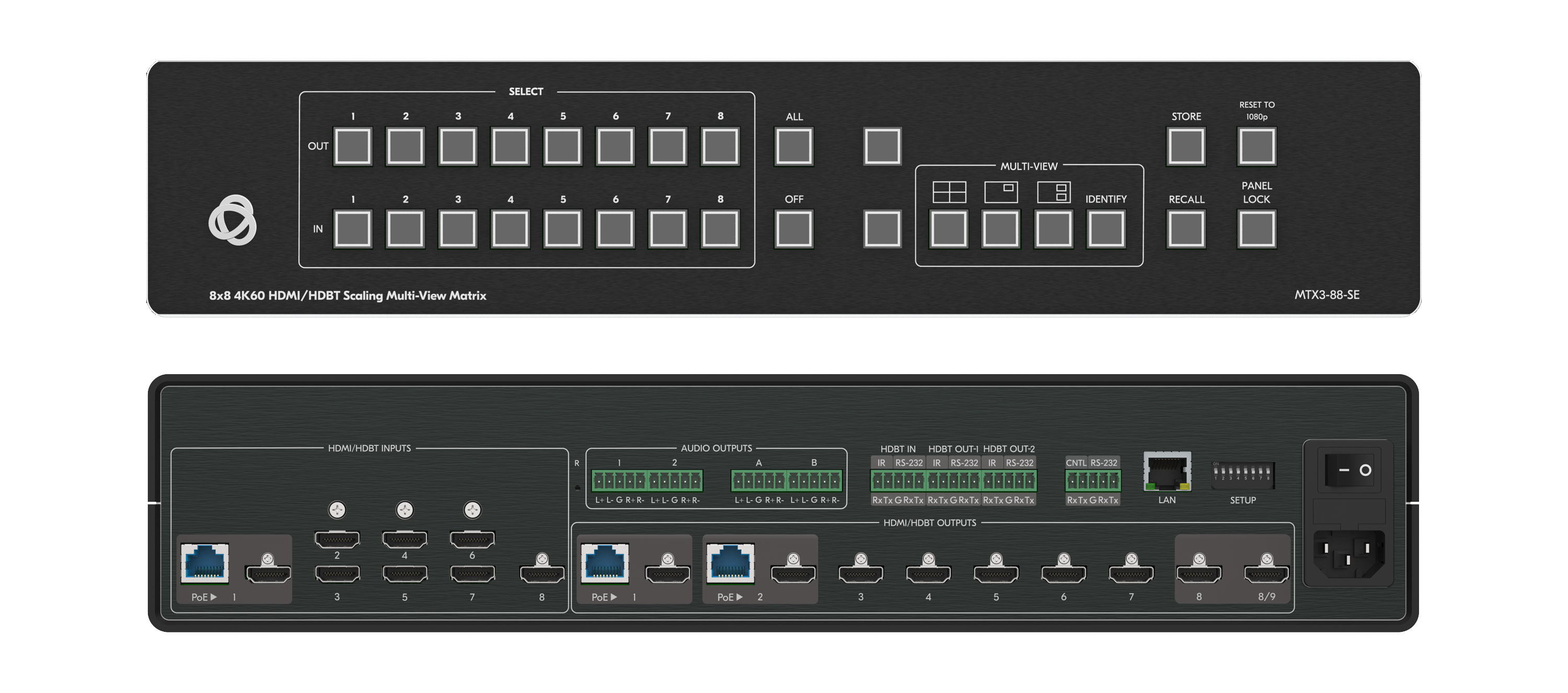 Kramer MTX3-88-SE 8x8 Seamless Multi–viewer Matrix