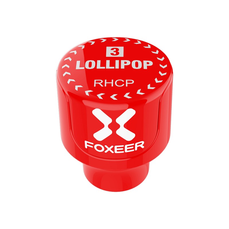 1ชิ้น Foxeer Lollipop V4 2.5Dbi Stubby Omni FPV ตัวผู้-เมีย เสารับส่งภาพ fpv racing Drone บินไกล ภาพชัด RED ผู้ Antenna