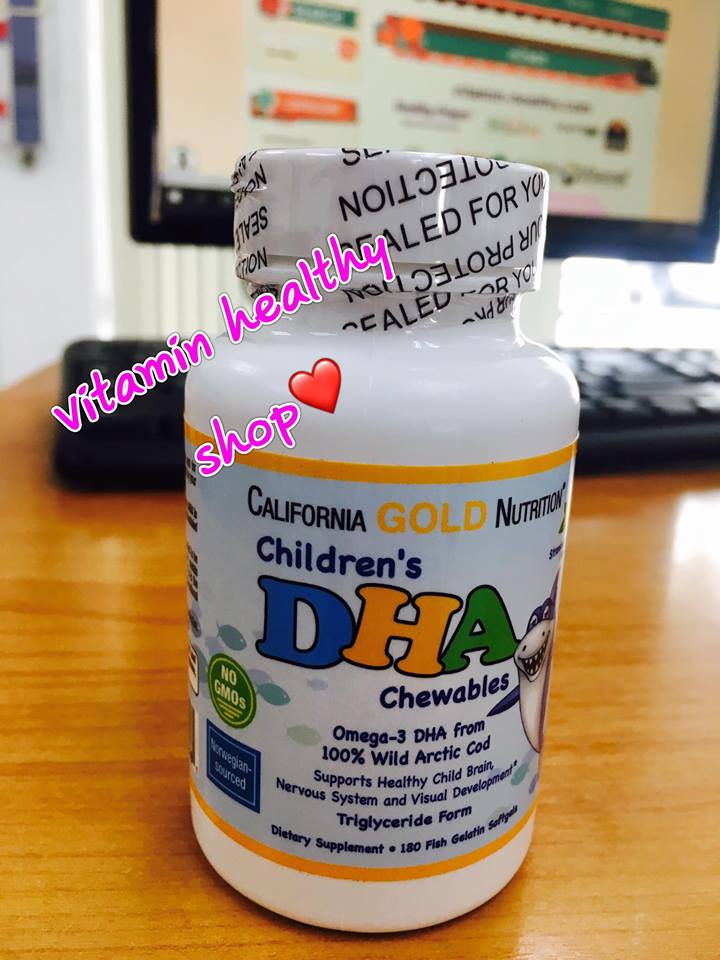 California gold DHA chewable 180 gels บำรุงสมอง เพิ่มความจำ