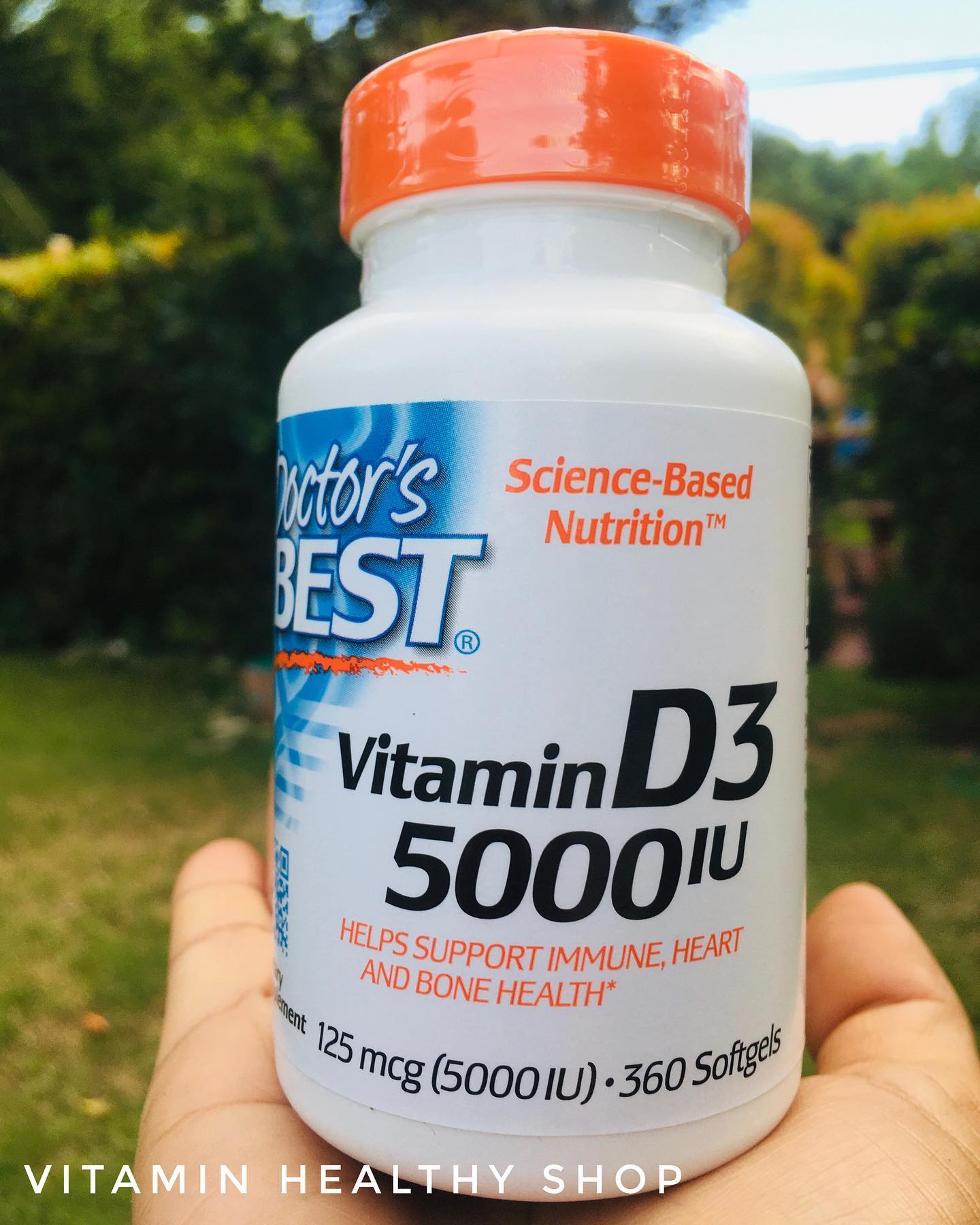 Doctor's best ,Vitamin D,5000 iu ,360 soft gels