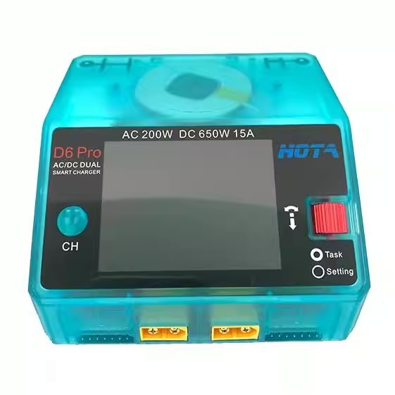HOTA D6 Pro AC200W DC650W High Power Smart Lipoแบตเตอรี่เครื่องชาร์จประจุสำหรับ RC Drone อะไหล่อุปกรณ์ โดรน Drone