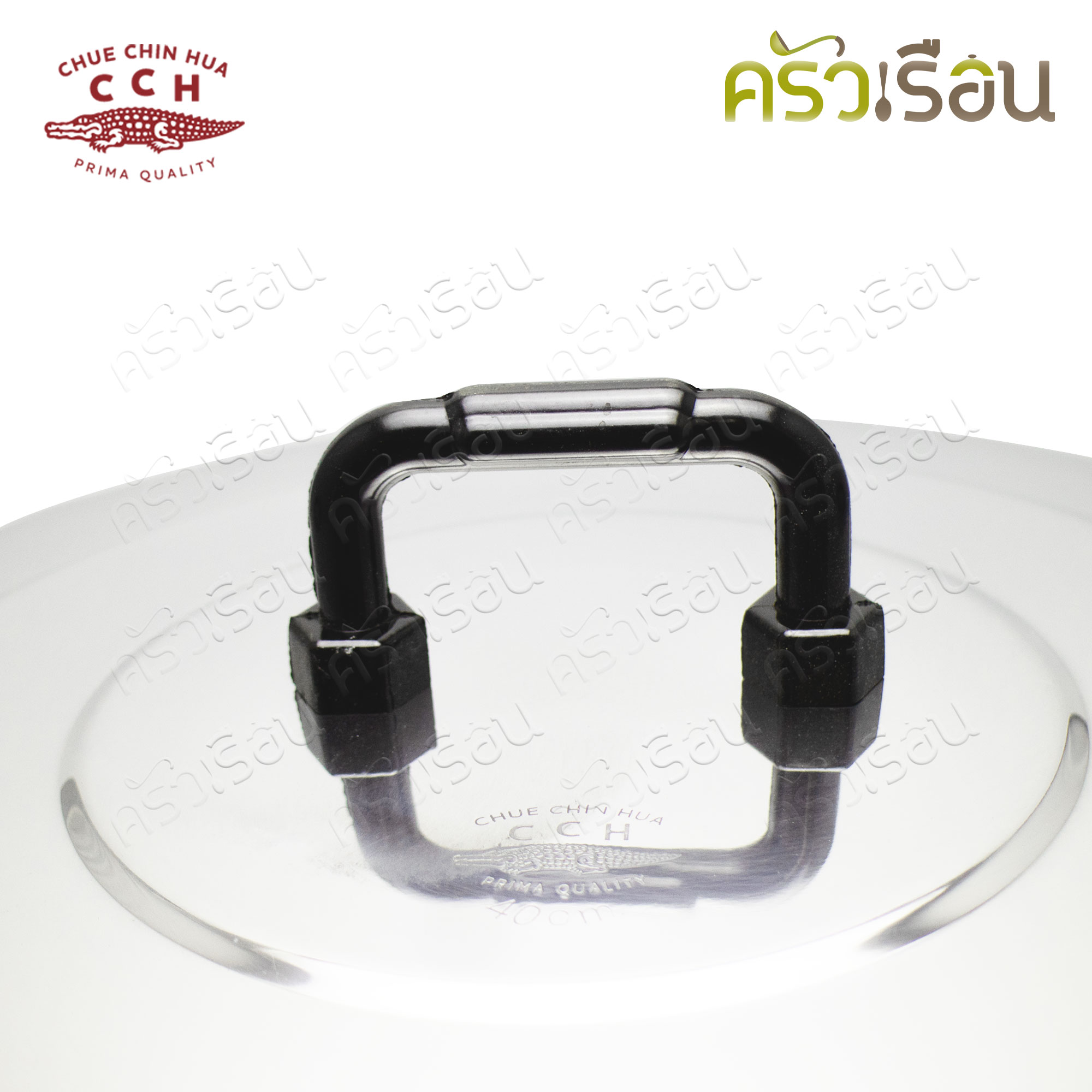 จระเข้ หม้อสองหู D หูใหญ่ หนา 38 ซม. ความจุ 25 ลิตร หม้อต้ม หม้อวัด