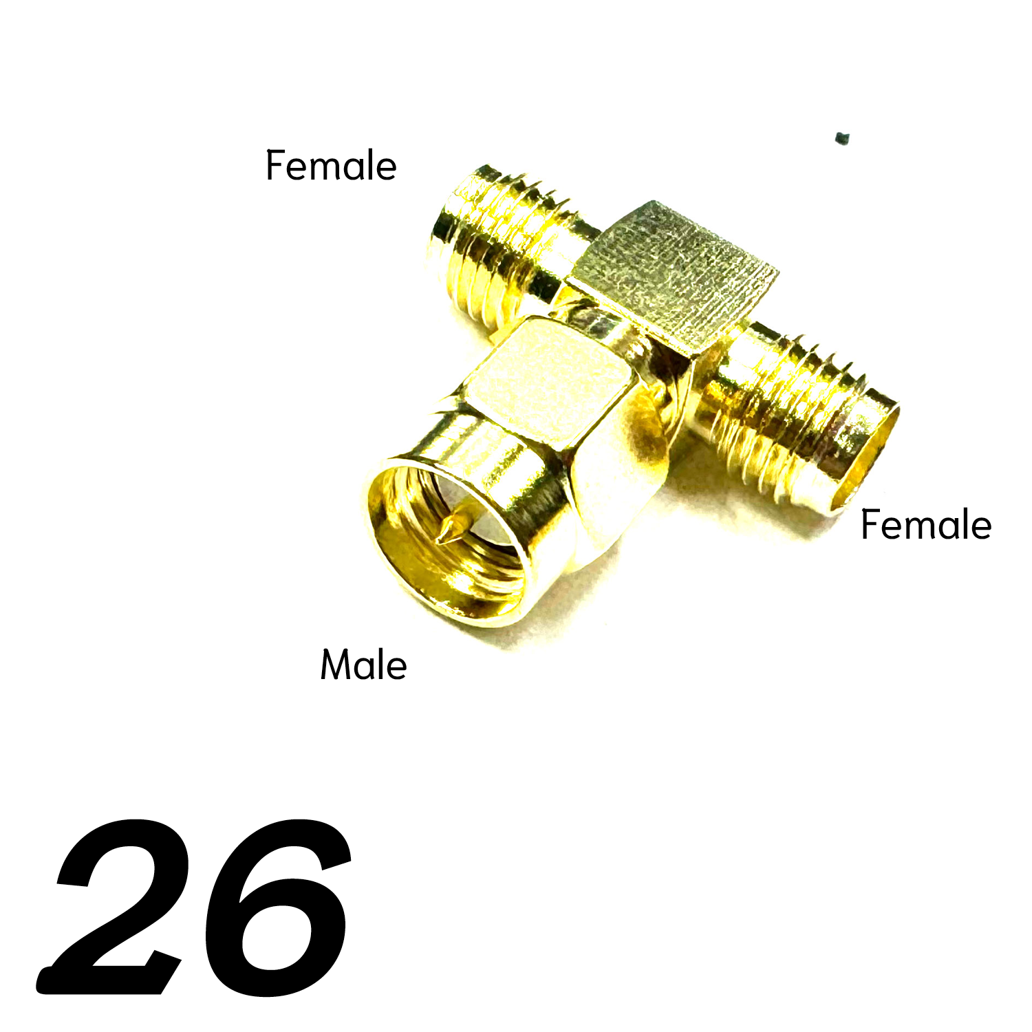ข้อต่อ หัวแปลงสัญญาณภาพ WiFi RF Adapter Connector SMA RP-SMA 90° 45° Male Female ตัวผู้ ตัวเมีย ข้อต่อตรง ข้องอ วายฟาย