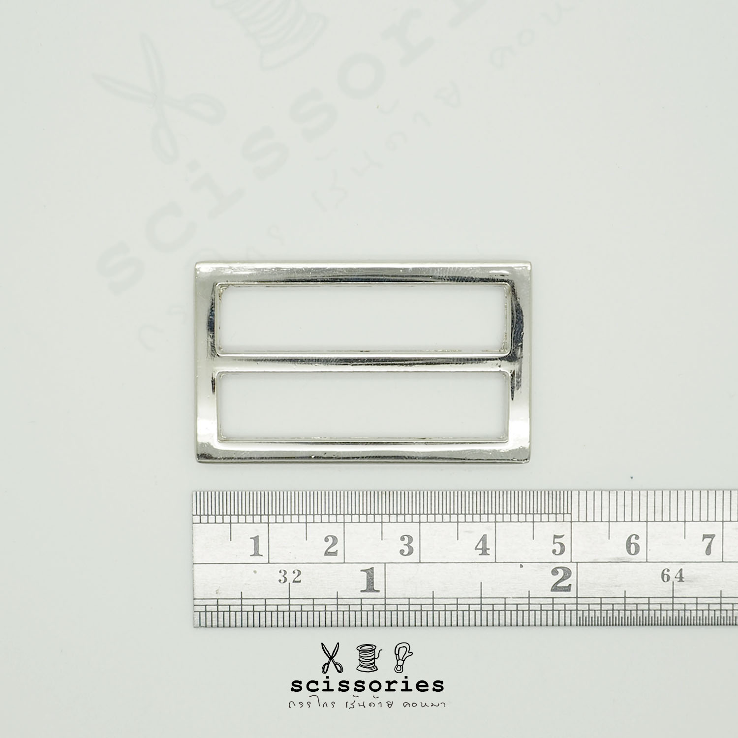ตัวเลื่อน 1.5 in สีเงิน/2ตัว