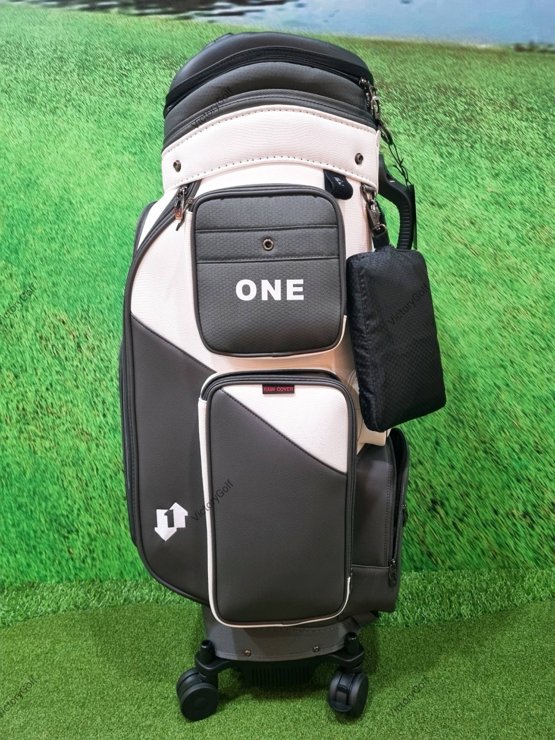 Golf bag Travel BOYEA One ( New version ) 4wheels สีเทา-ขาว *Free cover protector