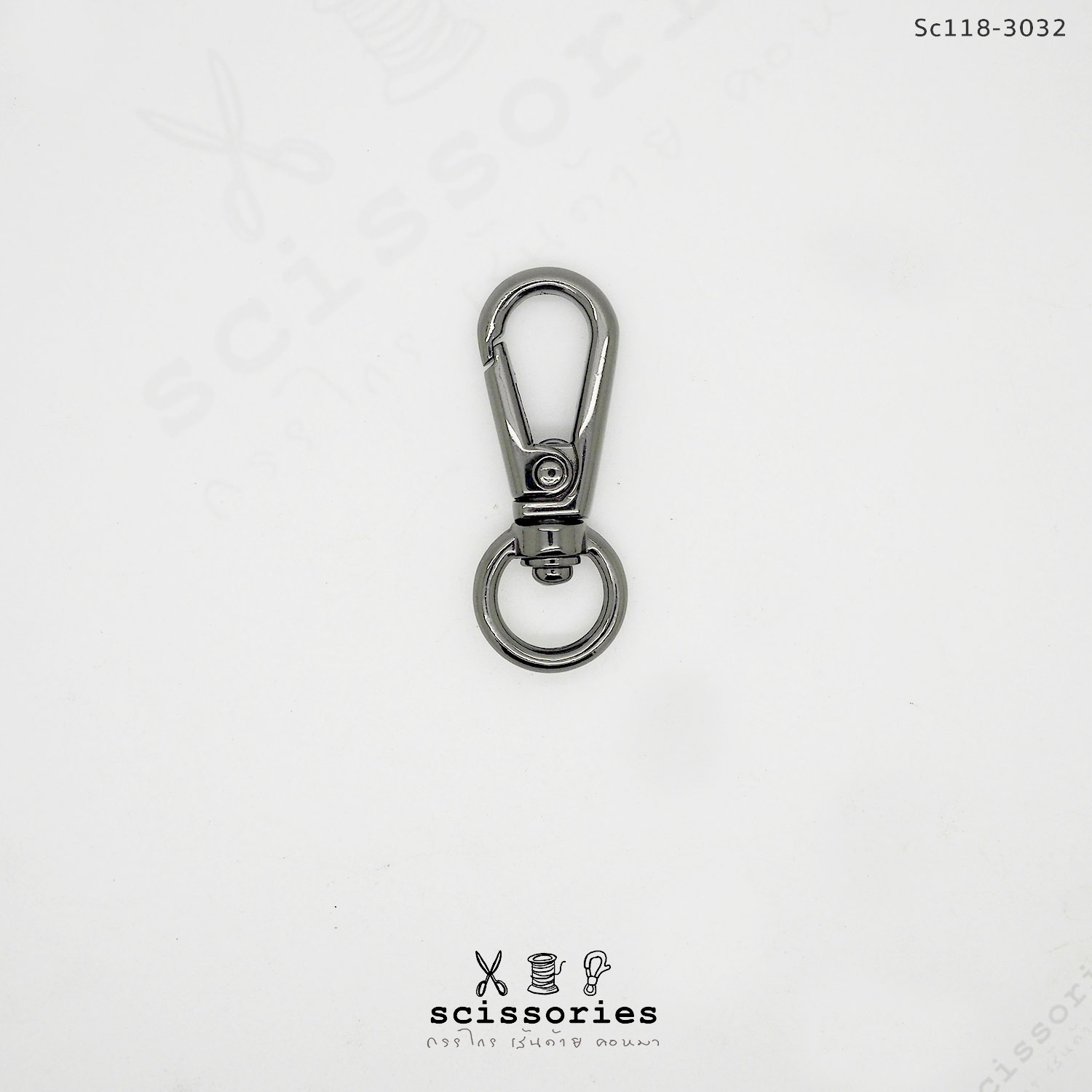 คอหมา 1.1cm สีบอนด์ดำ/2 ตัว