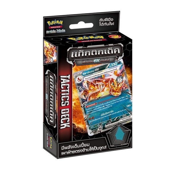 Pokemon TCG Tactics Deck Lizardon ex ลิซาร์ดอน ex เทรัสตัล 8859696527634 (โปเกมอนการ์ด)