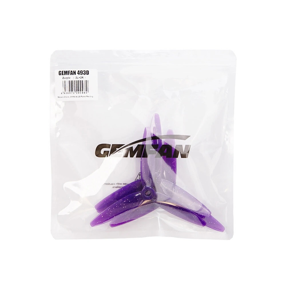 5-G26 Gemfan 493D 3-Blade 3D Propeller (Set of 4) Inch 3-Blade PC Propeller for FPV Racing RC อุปกรณ์โดรน Drone