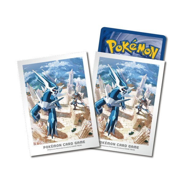 Pokemon TCG Card Sleeves ลูคาริโอex และ ดีอัลก้าex (9433530) ซองใส่การ์ด (64 ซอง) 4521329433530 (การ์ดโปเกมอน)