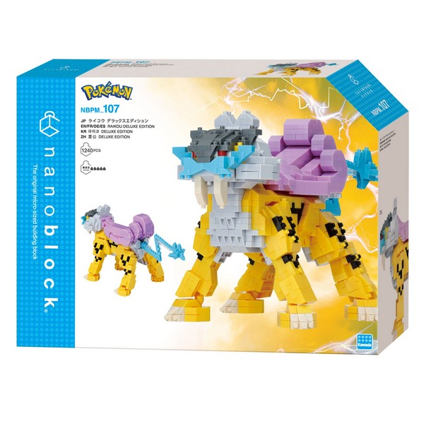 Kawada nanoblock Pokemon NBPM_107 Raikou Deluxe Edition 4972825234228 (นาโนบล็อค)