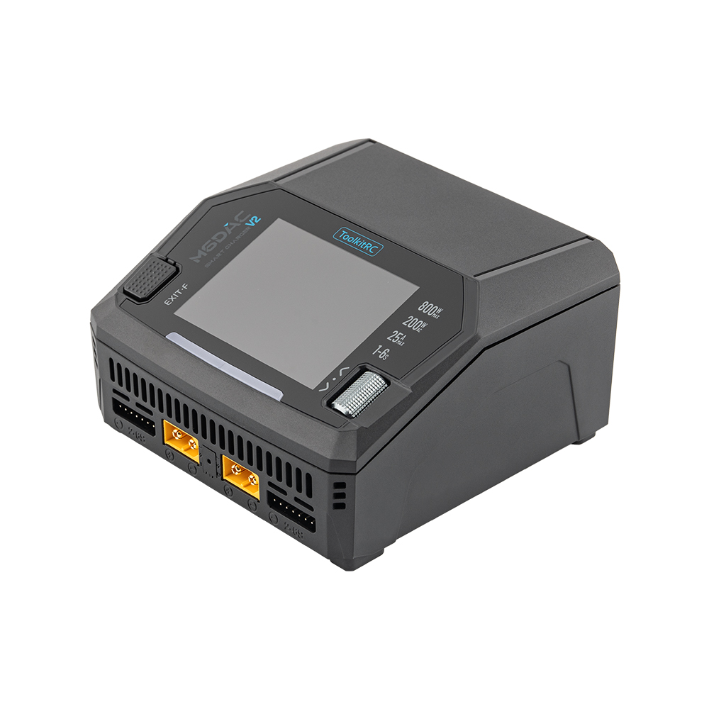 ToolkitRC M6DAC V2 LiPo 1-6S 15A Dual Channel Smart Charger AC 200W | DC 800W | 65W Fast charge อุปกรณ์โดรน Drone