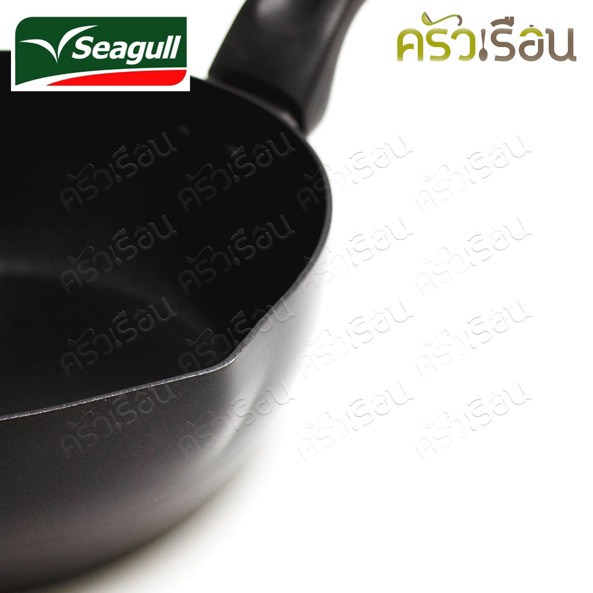 Seagull กระทะ ทรงลึก มาราธอน Marathon 20 ซม. (21.2 x 7 ซม.) 100356620 กระทะเทฟล่อน กระทะนอนสติ๊ก กระทะซีกัล