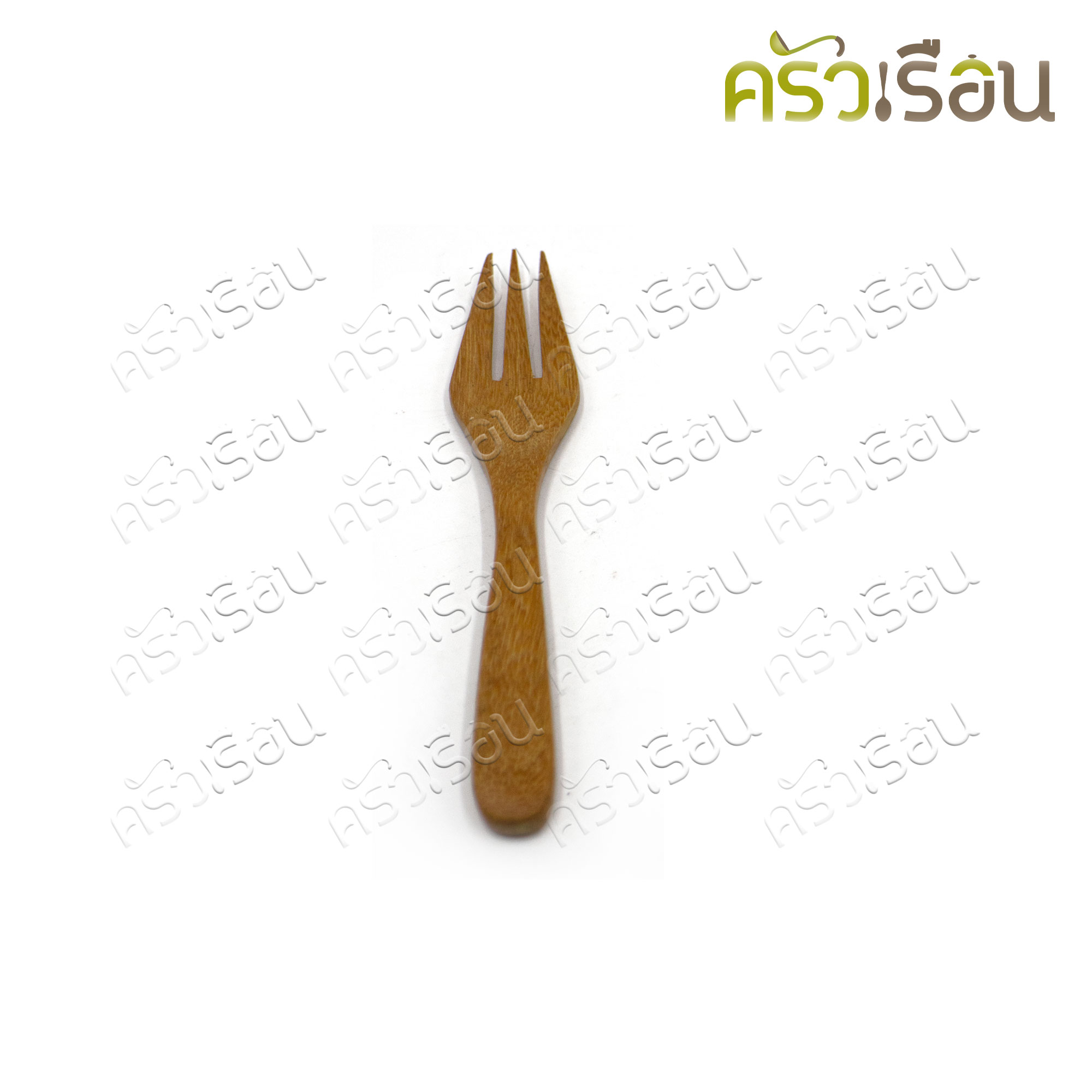 CMG Wooden fork, rounded tip, 12.5 cm. for desserts or fruits. Reusable