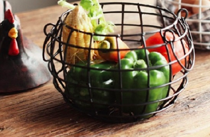 ตะกร้าใส่ไข่ ใส่ผักผลไม้ ลายแม่ไก่ตัวอ้วน