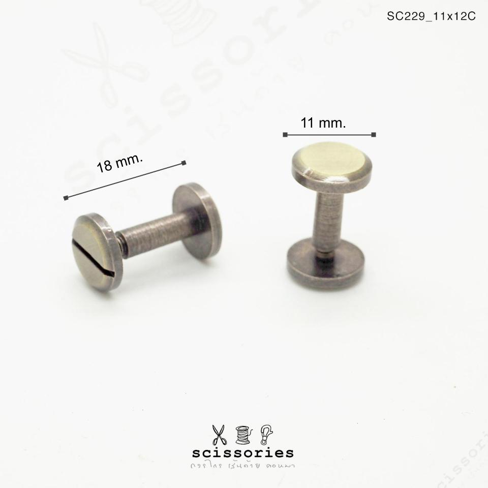 น๊อต สีเหลืองปัด/2ตัว