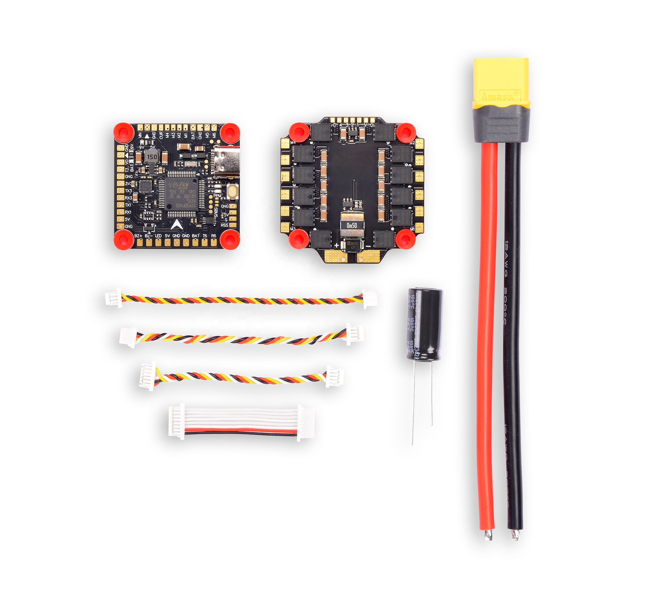 HAOYE RC F405 Stack 4-in-1 60A ESC F4 V3S FC OSD 2-6S Flight Controller 30x30mm FPV Drones Kit อุปกรณ์โดรน Drone