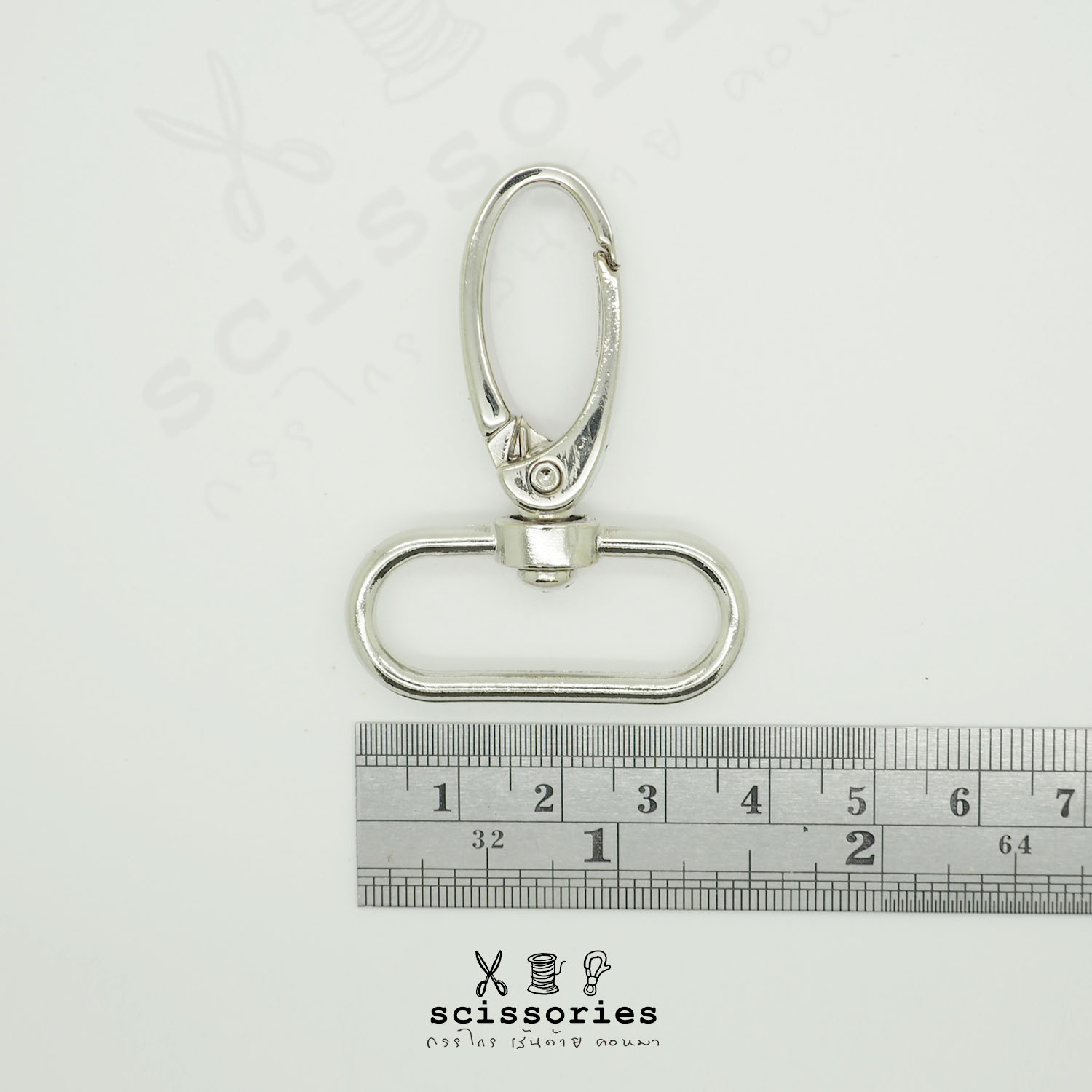 คอหมา 1.2 in สีเงิน/2 ตัว