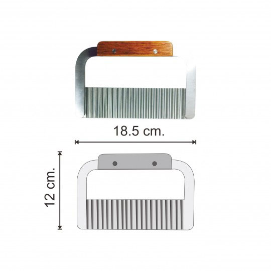 US มีดหั่นลาย ด้ามไม้ WK-185 ที่ตัดแป้ง มีดตัด ฟันเลื่อย