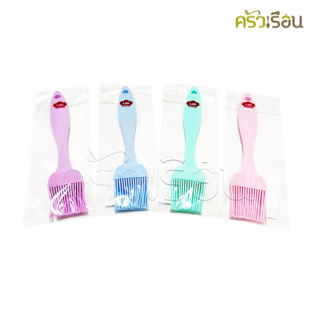 US แปรงทาเนย ซิลิโคน ขนาด 20.5 ซม. BS-B21 ราคาต่ออัน คละสี แปรงซิลิโคน