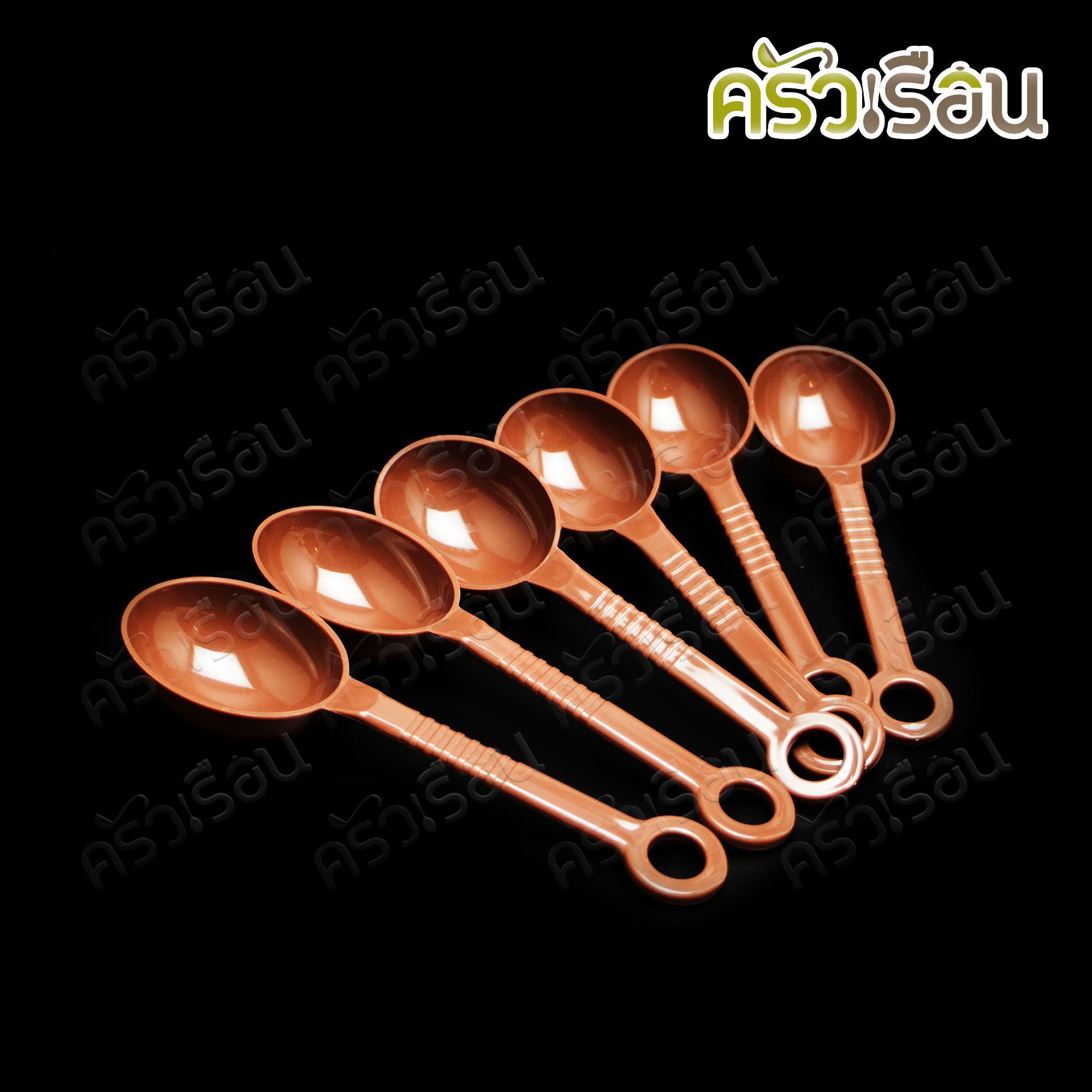 PERFECT กล่องใส่เครื่องปรุงรส 6 ช่องพร้อมช้อน แบบใส 34 x 30 x 7.5 ซม. PF-TS300