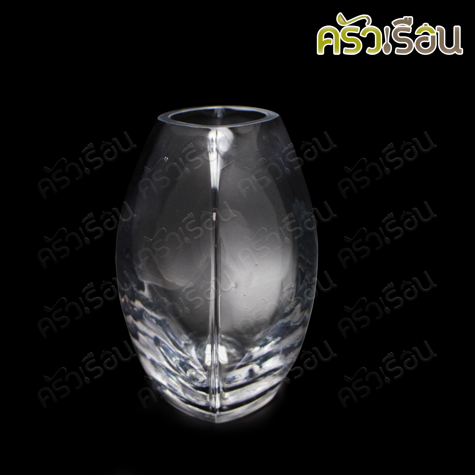 แจกันแก้ว ทรงรี โหลเลี้ยงปลา 22 x 13 x 18 ซม.