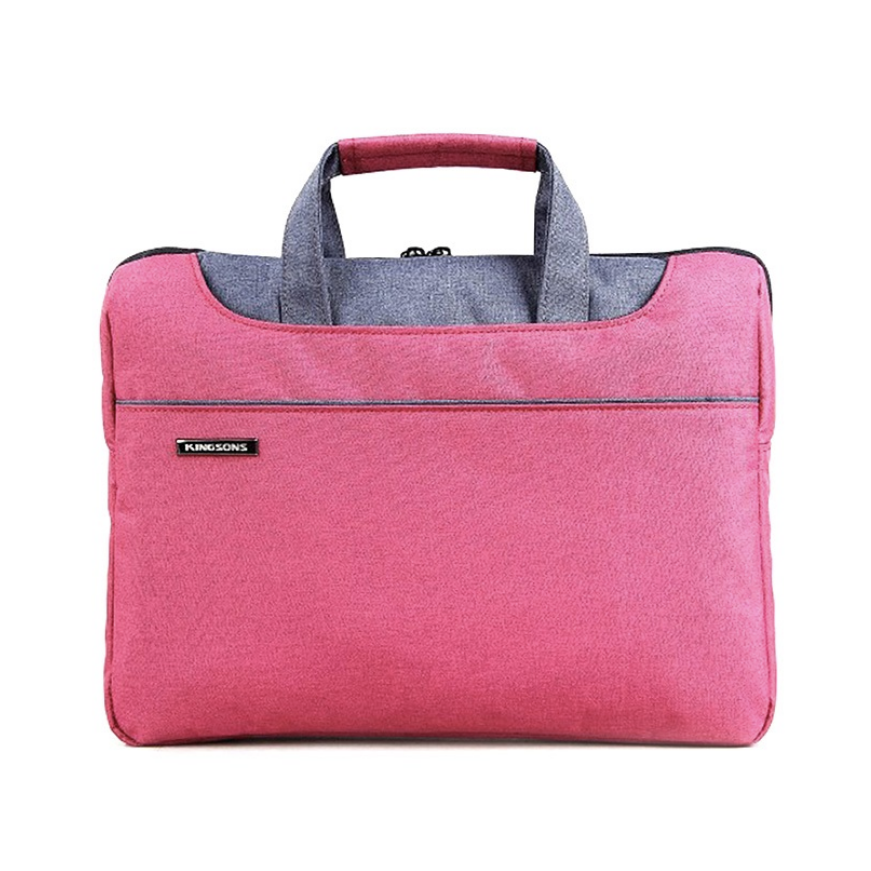 กระเป๋าโน๊ตบุ๊ค สะพายข้าง KINGSONS รุ่น KS3093-B สีชมพู (Notebook 15.6 นิ้ว)