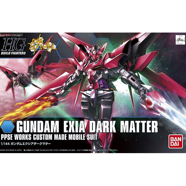 Bandai HG Gundam Exia Dark Matter 4543112865243 4573102587916 (Plastic Model)