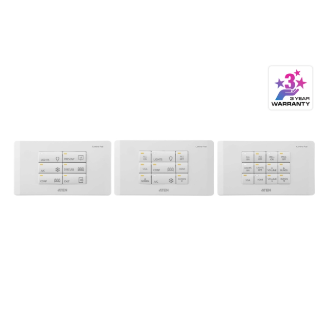 ATEN CONTROL SYSTEM - 12-BUTTON MEETING ROOM CONTROL PAD (EU, 2 GANG)
