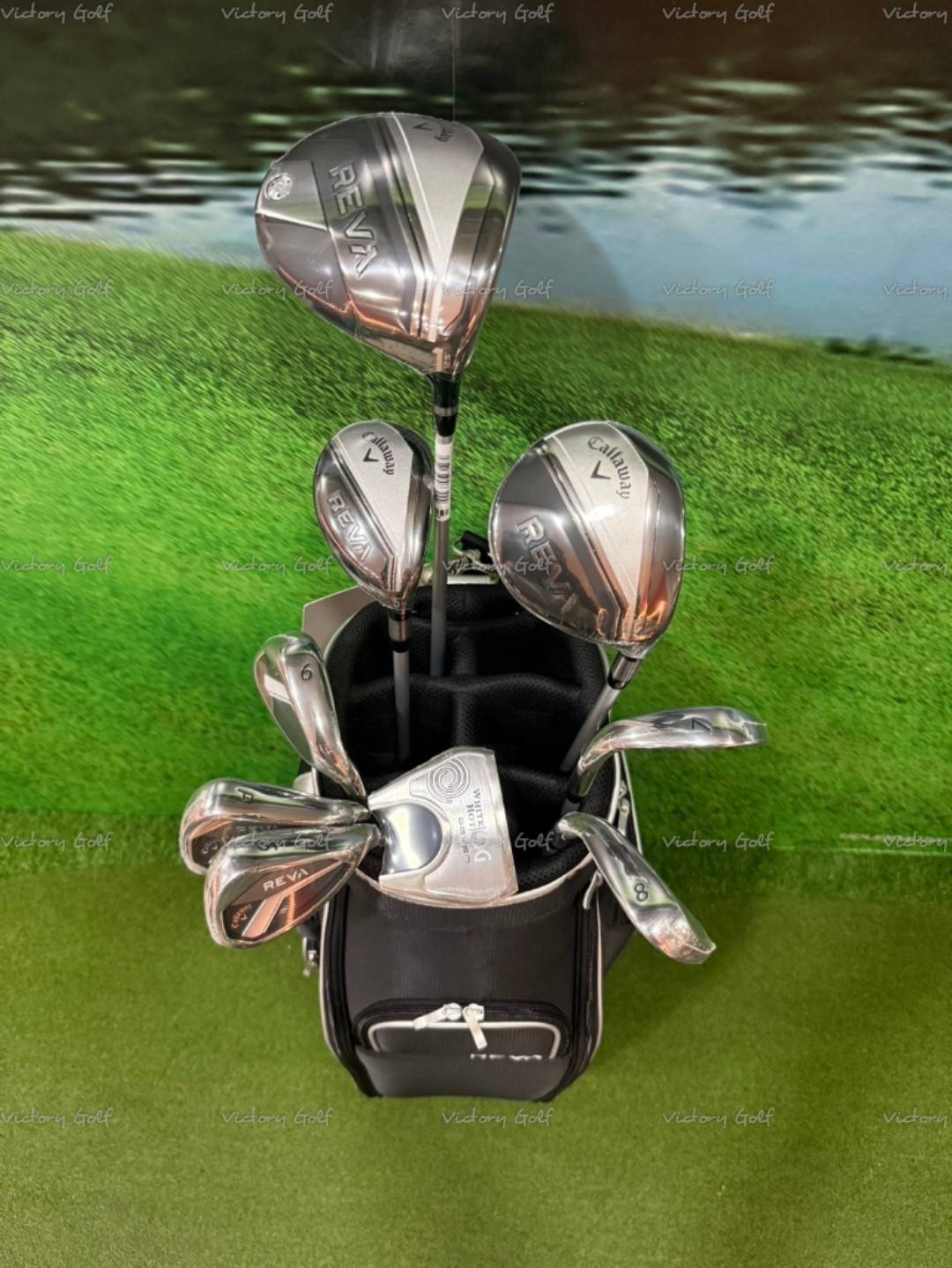 Full Set CALLAWAY Reva 2025 (1W, 4W, 5Ut, 7-Pw,Sw,Pt.) + Golf Bag ( 9 pcs.)