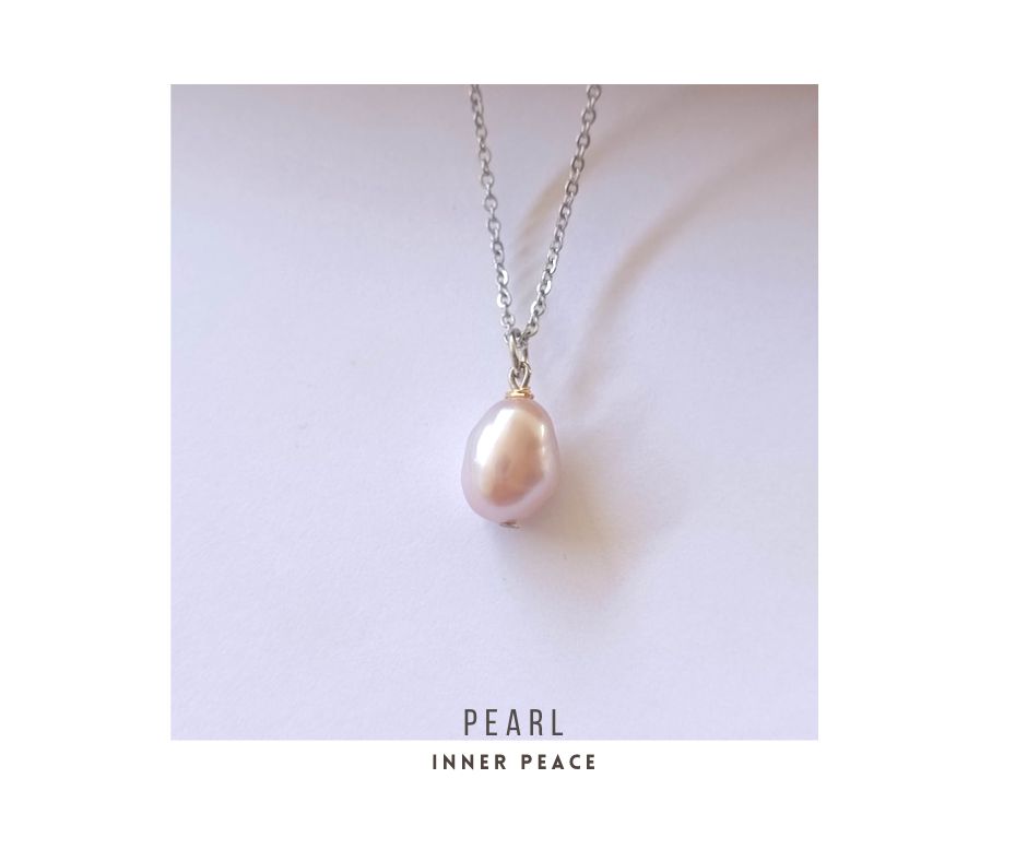 สร้อยคอจี้มุกแท้ทรงบารอค Baroque Pearl Necklace