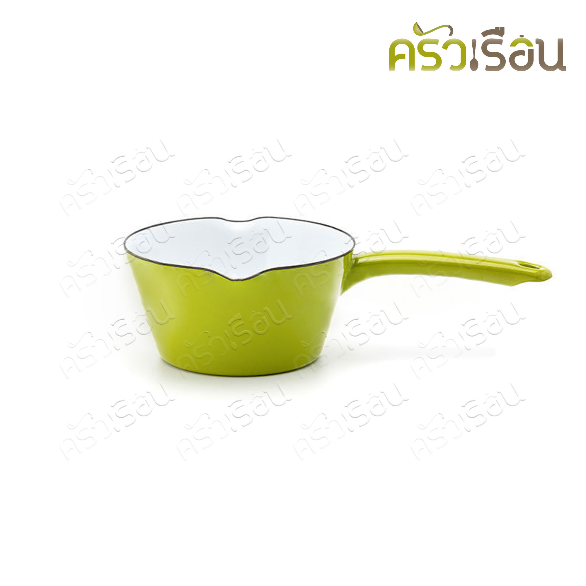 Rabbit Brand หม้อด้ามเคลือบ พรีเมี่ยม มิลค์แพน 14 ซม. 400 มล. ตรากระต่าย ราคาต่อใบ หม้อด้าม