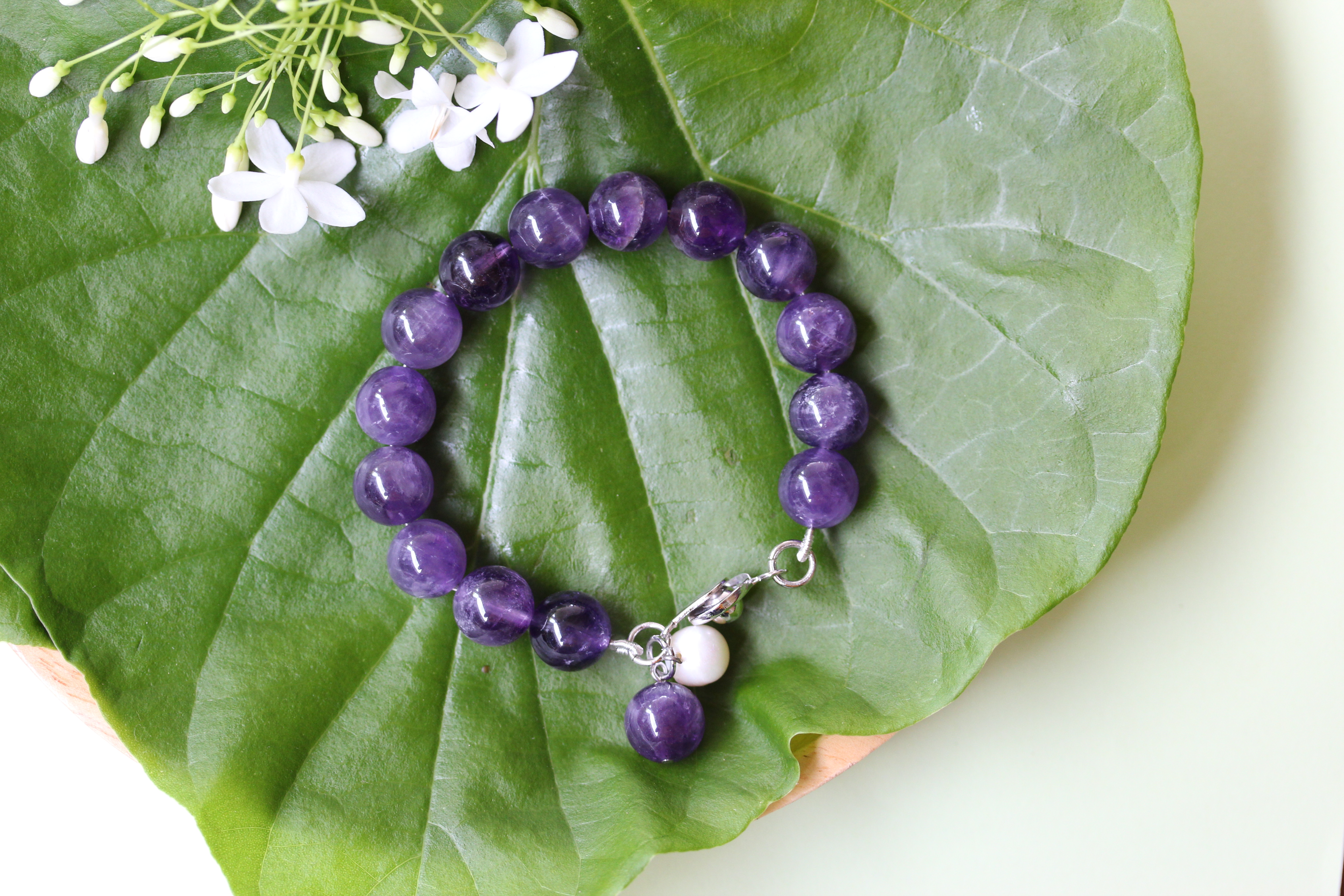 Amethyst Bracelet สร้อยข้อมืออเมทิสต์แท้