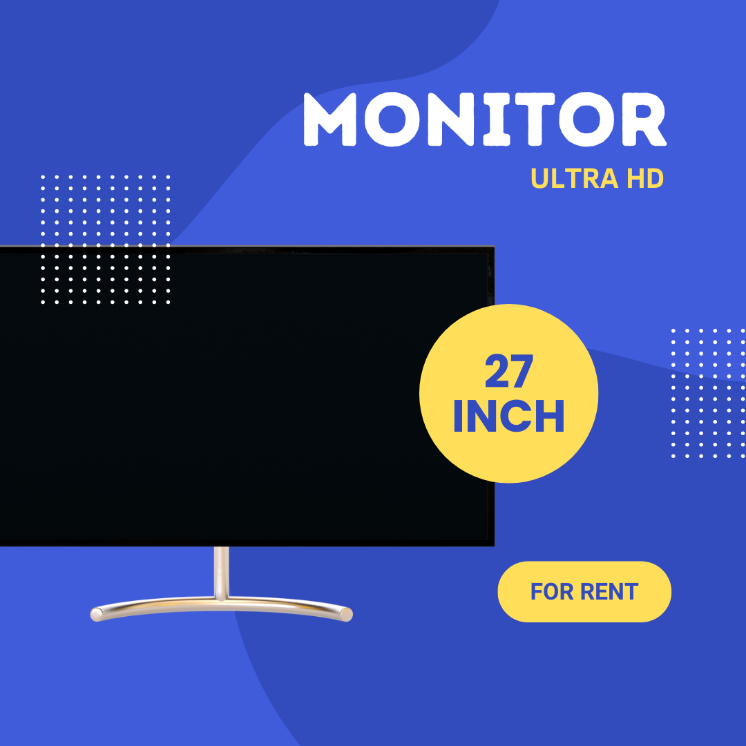ให้เช่า 🖥️ Stage Monitor ขนาด 27 นิ้ว (จอเสริมมาตรฐาน) 👍