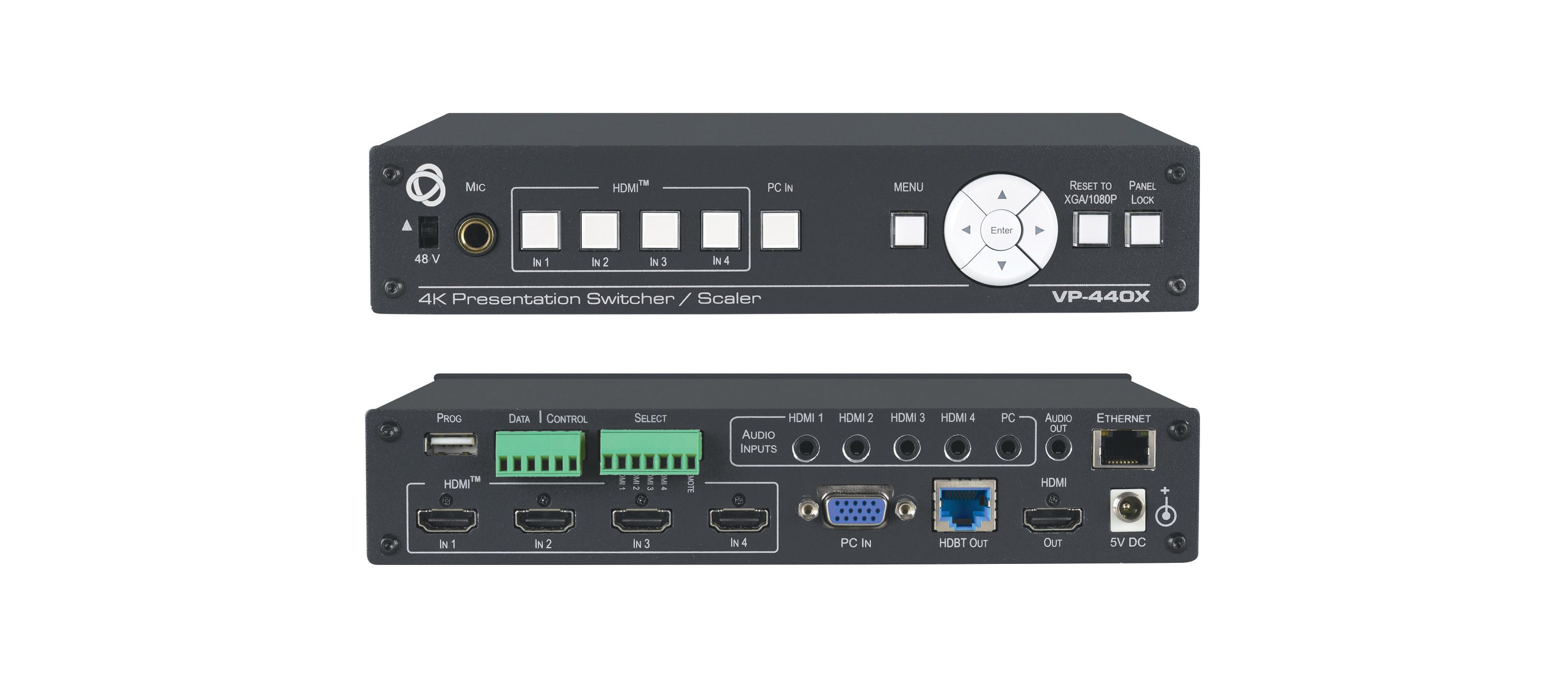 Kramer VP-440X 18G 4K Presentation Switcher/Scaler with HDBaseT & HDMI Simultaneous Outputs