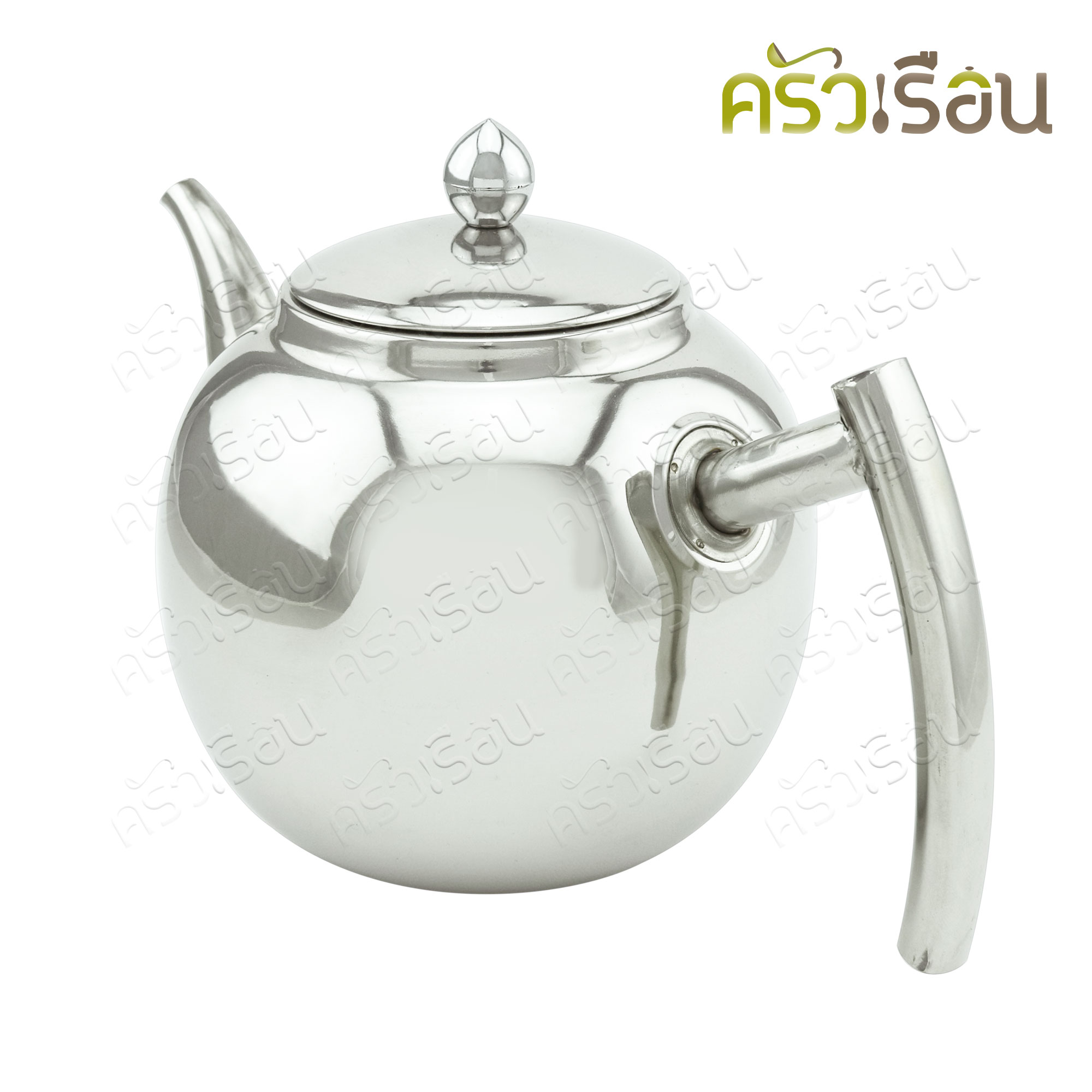 Double apples กาน้ำชาสเตนเลสทรงกลม+ที่กรอง 0.8 ลิตร SXK602