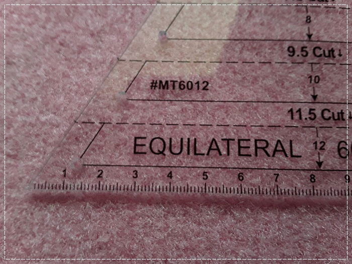 ไม้บรรทัด Quilting 3 เหลี่ยม