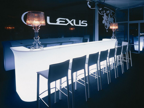 RENT/ให้เช่า: เคาน์เตอร์บาร์ LED เรืองแสง รุ่น GC(4.3m)