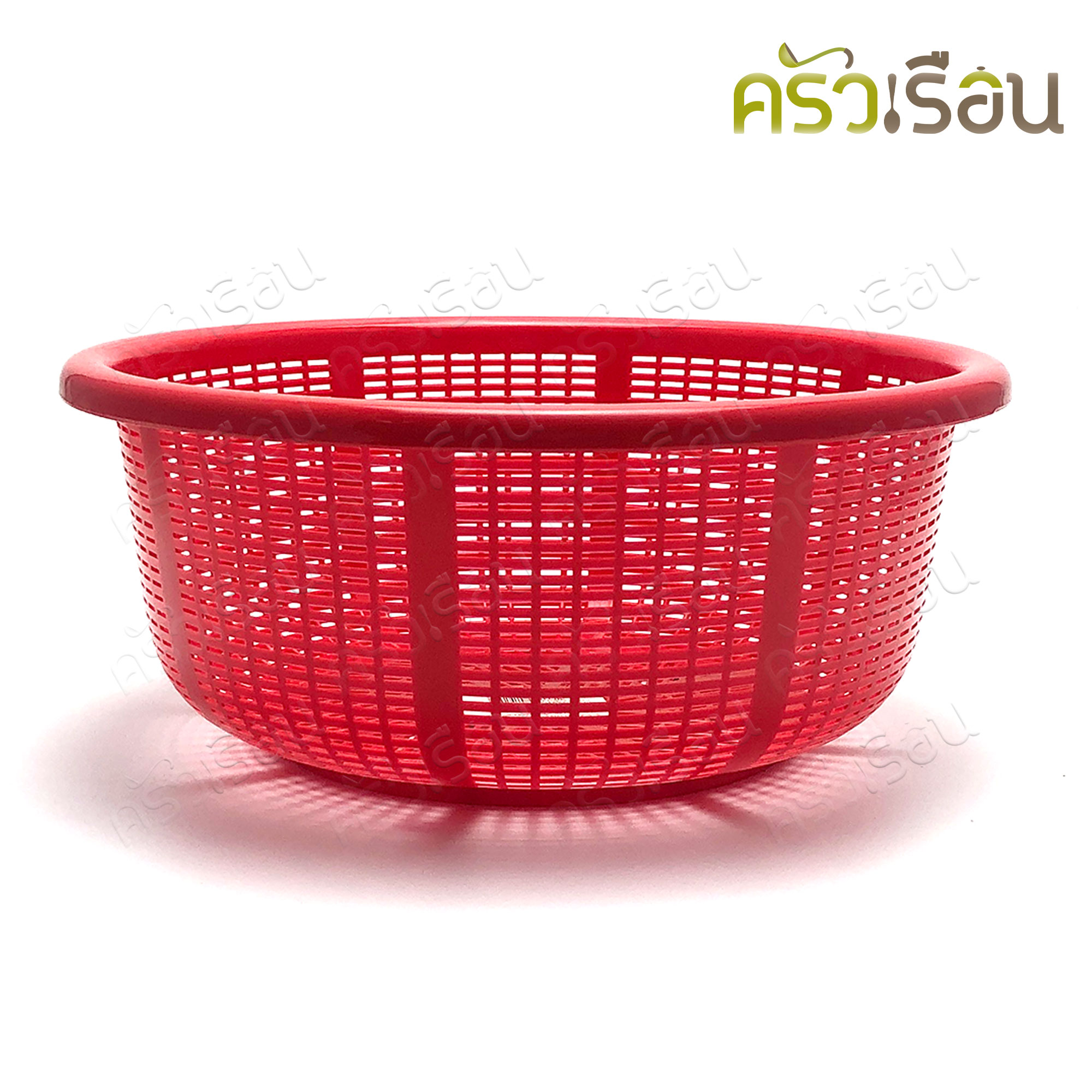 Sahachai ตะกร้าล้างผัก พลาสติก 28 x 12 ซม. No.1928 สหชัย [ราคาต่อใบ คละสี] ตะกร้า กระจาด ตะแกรงกลม