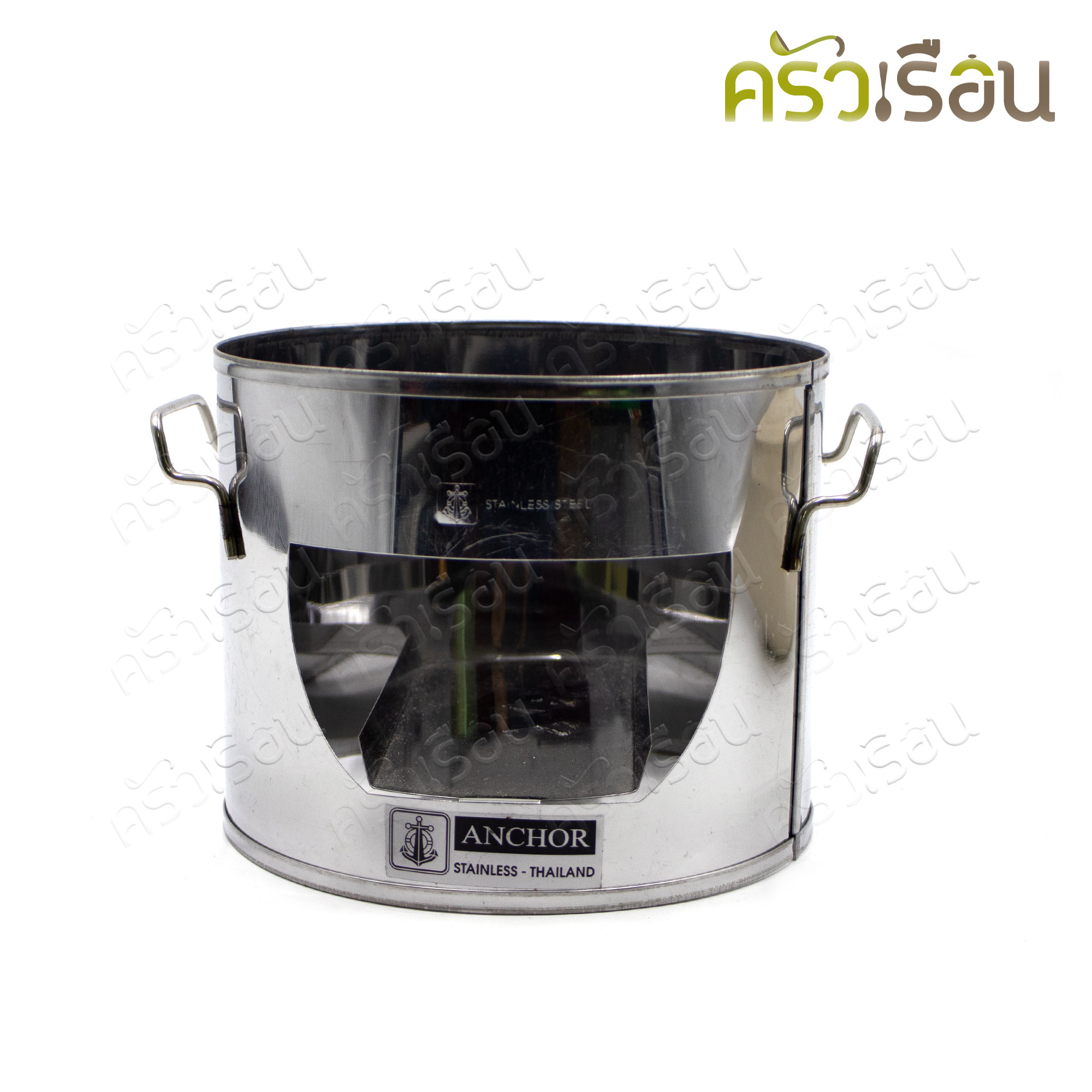 Anchor brand ceramic food warmer setม 6-inch, with stainless steel stove, dipping set, hot pot