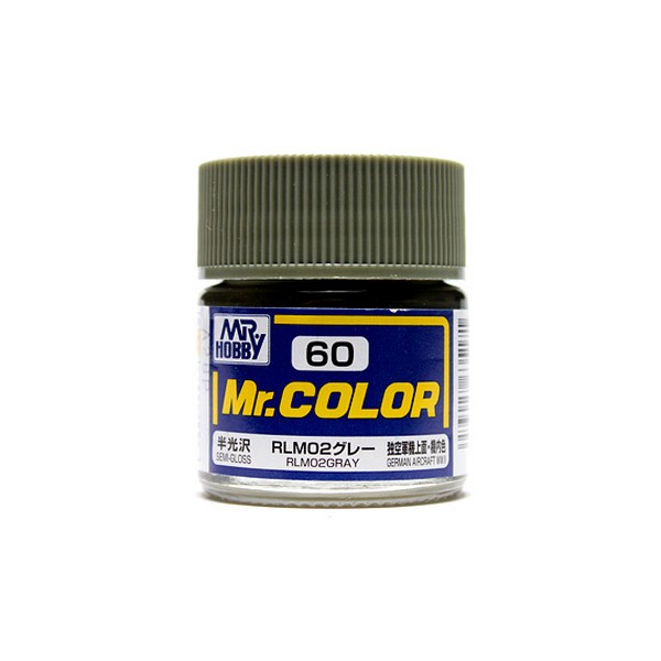 Mr.Color C60 RLM02 Gray Semi-Gloss (10ml) 4973028635171 Mr. Hobby