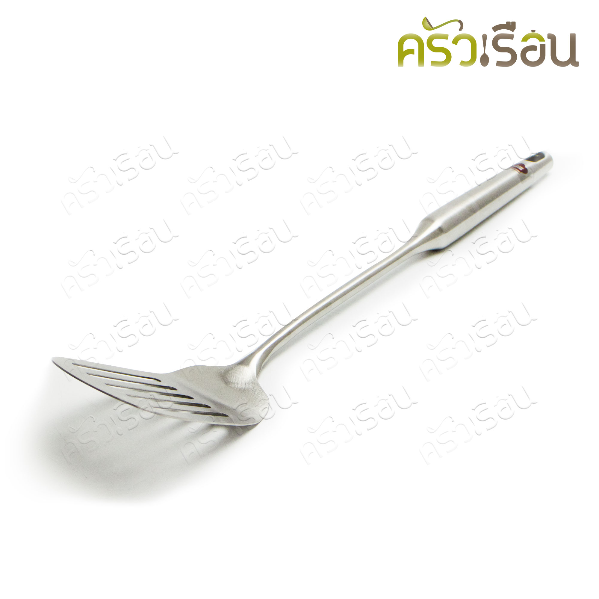 US ตะหลิวร่อง ด้ามสเตนเลส กลม 8 x 38 ซม. AS-38