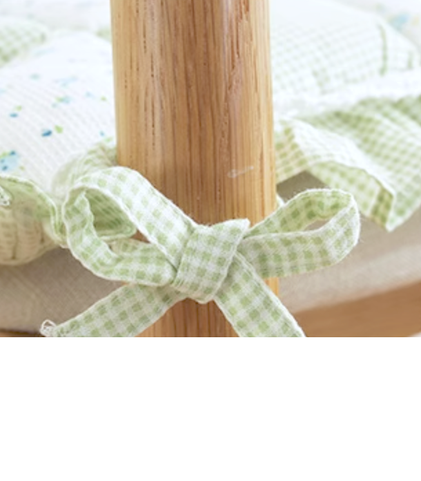 เบาะรองนั่งวินเทจประดับลูกไม้ 45-50 cm.