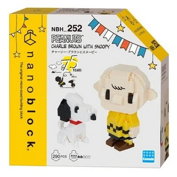 Kawada nanoblock NBH_252 Charlie Brown With Snoopy 4972825229200 (นาโนบล็อค)